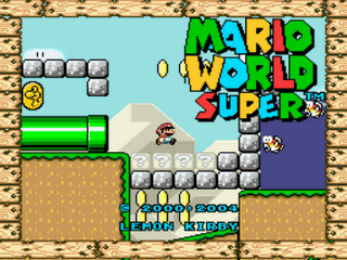 Mario World Super Title Screen